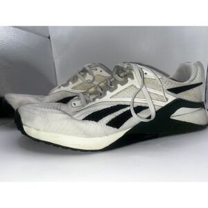 Reebok Nano X2 Training Shoes Men's Size 9.5 White Black Gym Workout Sneakers